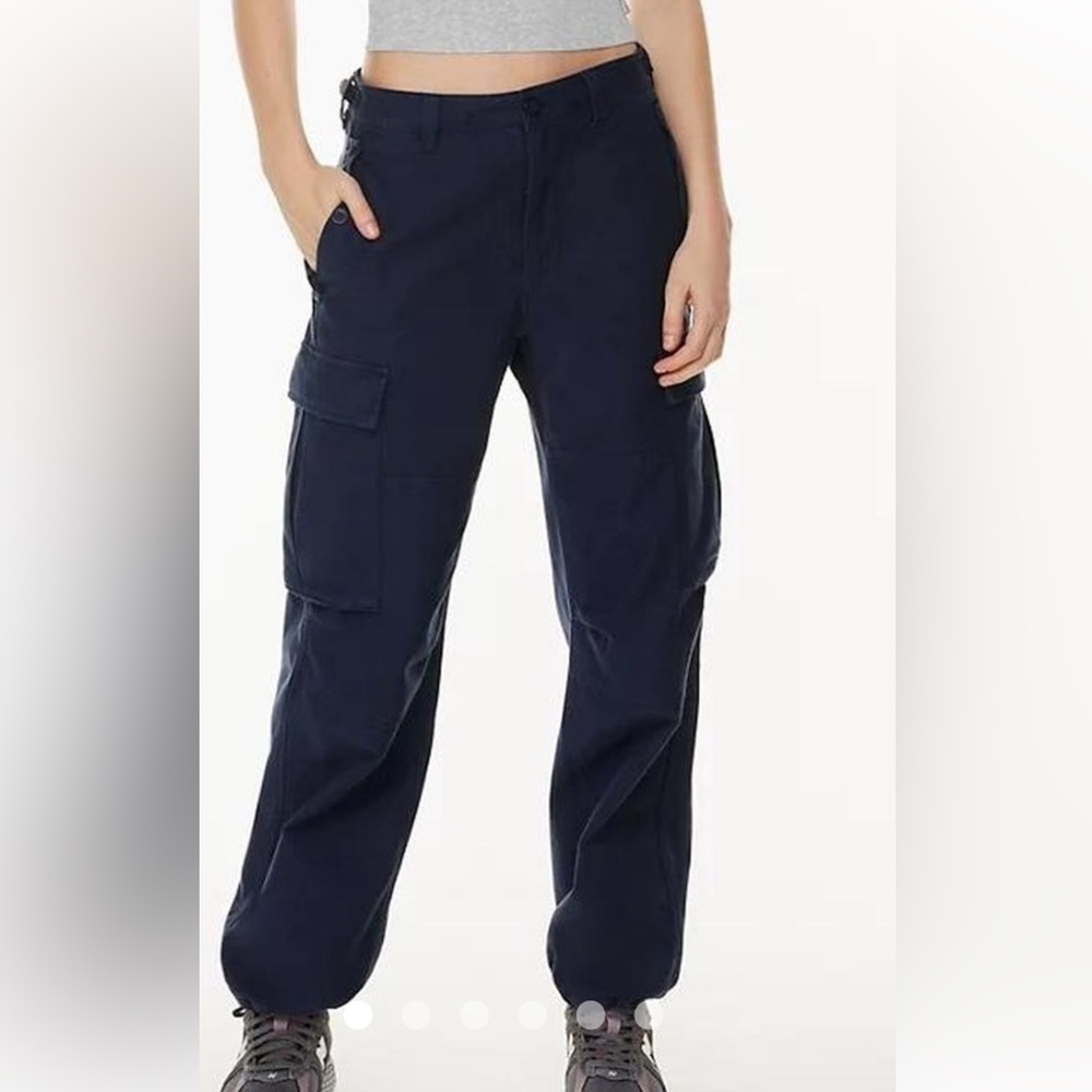 Aritzia Navy Women's Cargo Trousers
